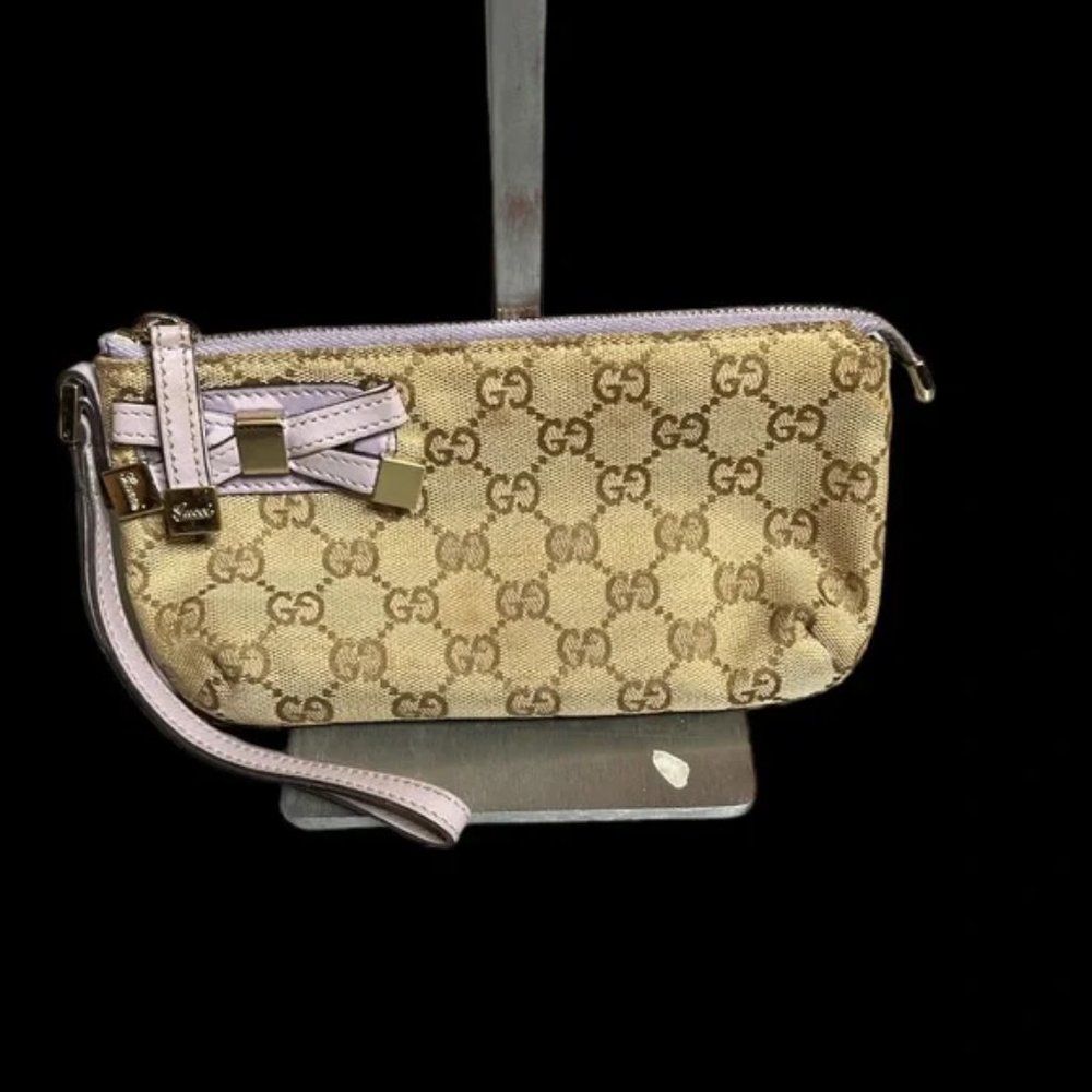 GUCCI WEB PRINCY MONOGRAM WRISTLET - Picture 2 of 11